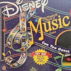Disney The Wonderful World of Music Game, Batteries Included, Ages 6 & Up, NEW
